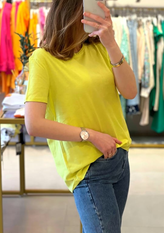LİME 3471 BİSİKLET YAKA TSHIRT