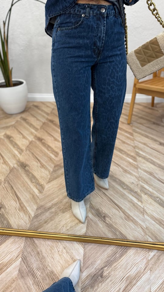 MAVİ 7064 LEOPAR DESEN PANTOLON 