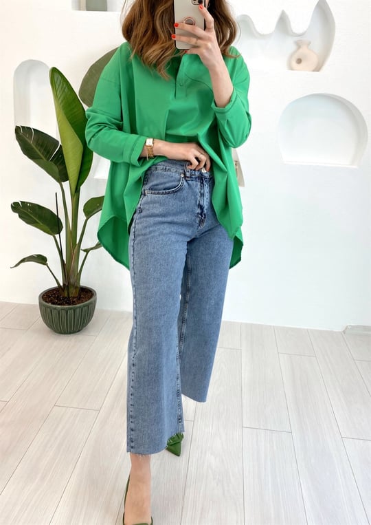 MAVİ CULOTTE JEAN 