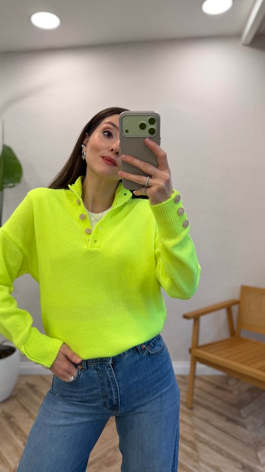 NEON YEŞİL 1086 KAZAK