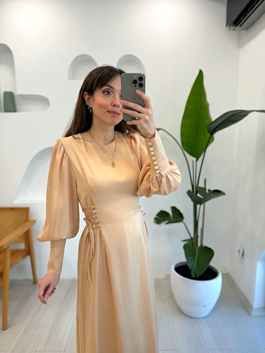 NUDE 4743 SAMAR ELBİSE 