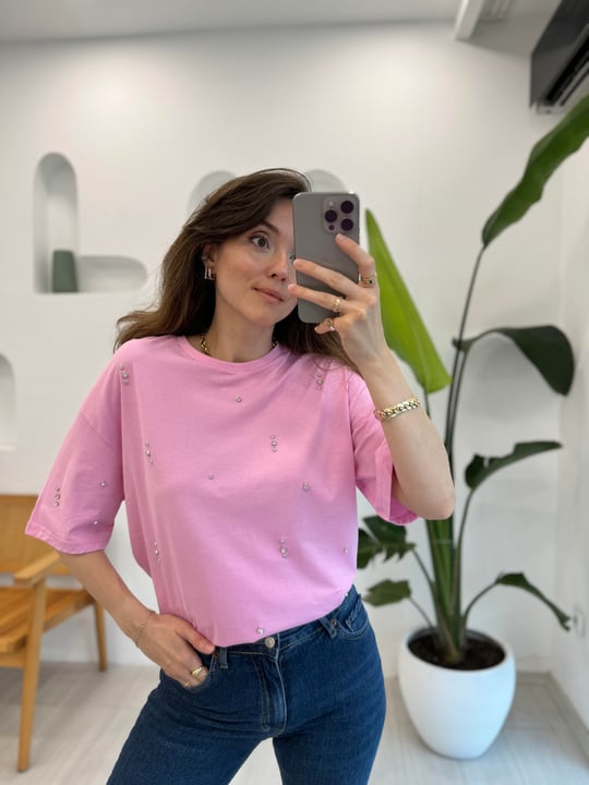 PEMBE 0322 TİŞÖRT 