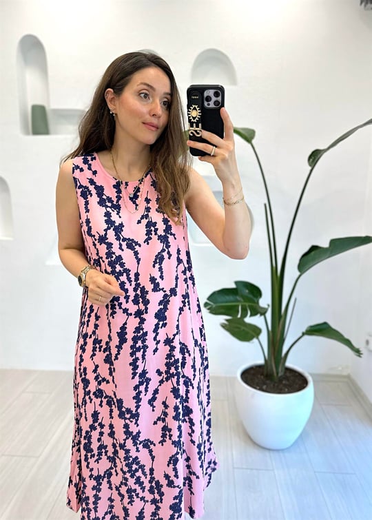 PEMBE 0337 ÇAN ELBİSE 