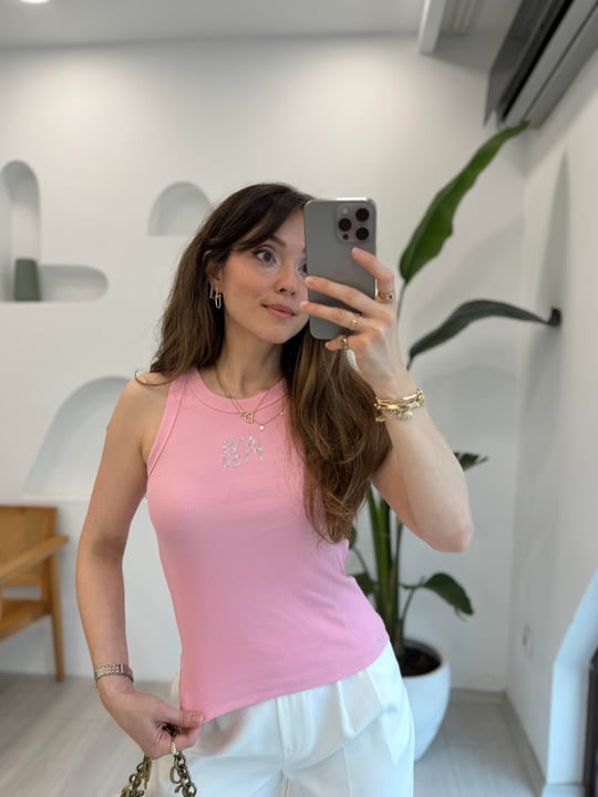 PEMBE 1003 TAŞLI WANG ATLET 