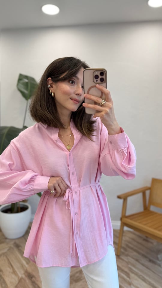 PEMBE 2894 MODAL GÖMLEK