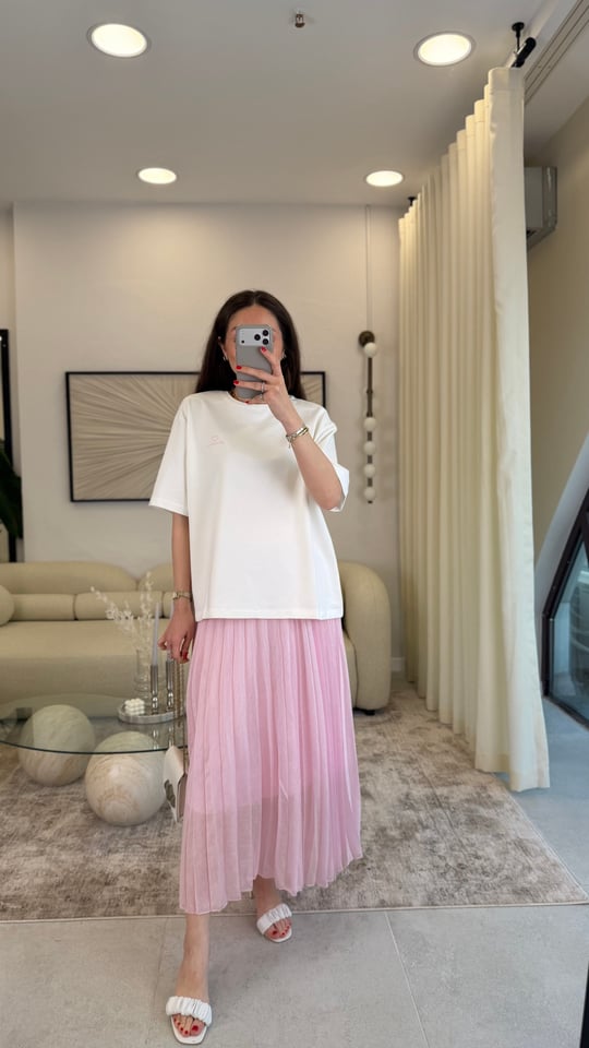PEMBE 7221 ETEK TİŞÖRT TAKIM 