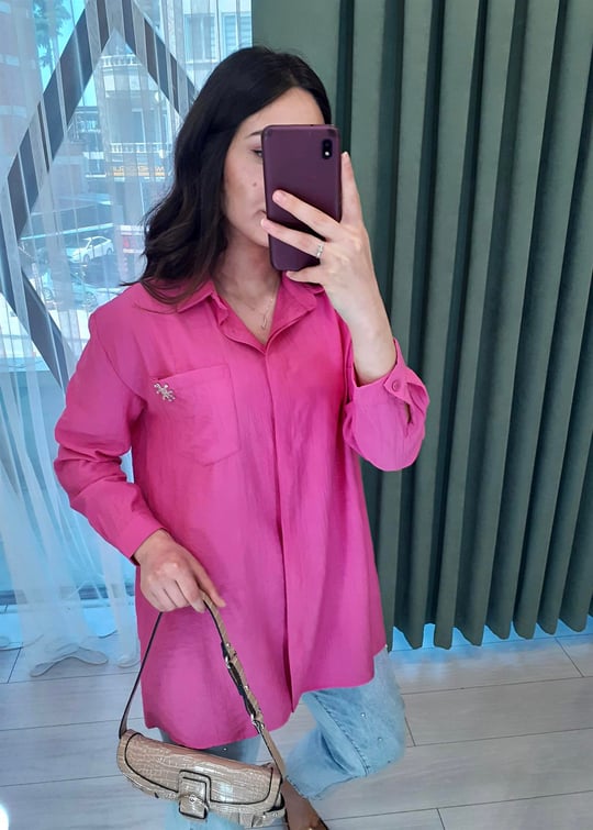 PEMBE ALİCE GÖMLEK