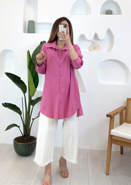PEMBE YANI DİKİŞLİ TNK PAMUK 
