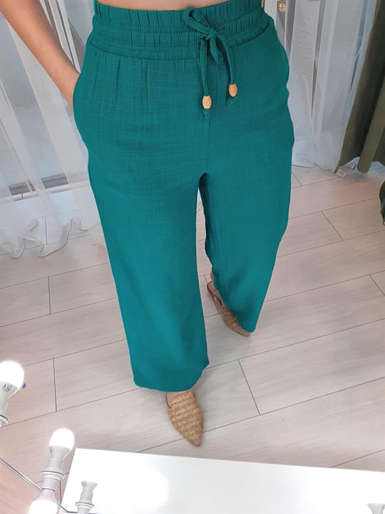PERRY 50554 LASTİKLİ BORU PAÇA PANT Ç.YEŞİL S