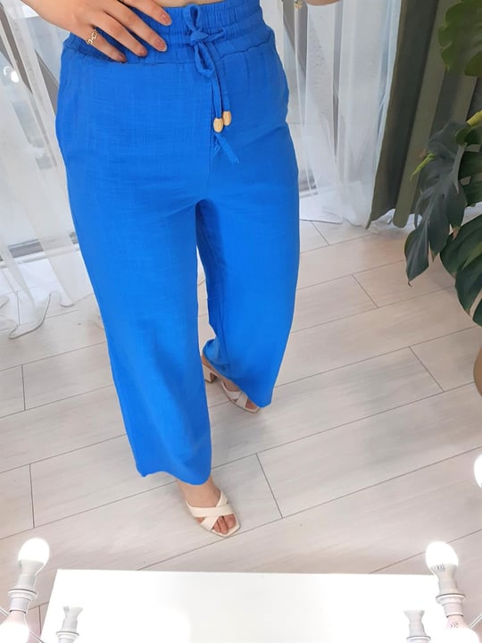 PERRY 50554 LASTİKLİ BORU PAÇA PANT MAVİ XL