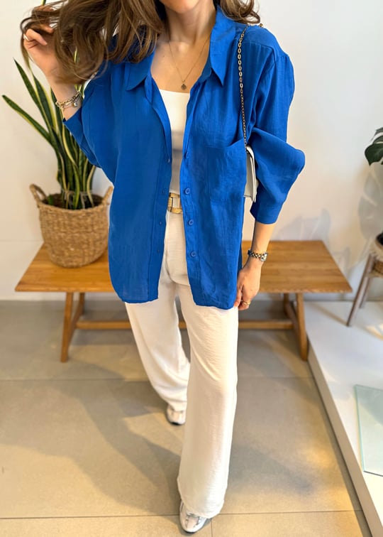 SAKS 4612 OVERSİZE GÖMLEK
