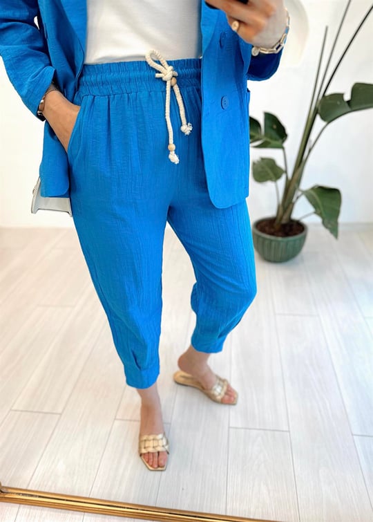 SAKS 50455 PAÇA PİLİLİ PANTOLON