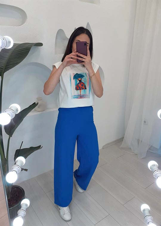 SAKS AEROBİN BOL PAÇA PANTOLON SAKS 38