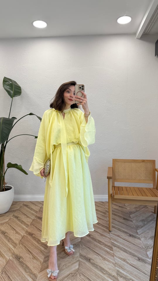 SARI 2308  BLUZ ETEK TAKIM