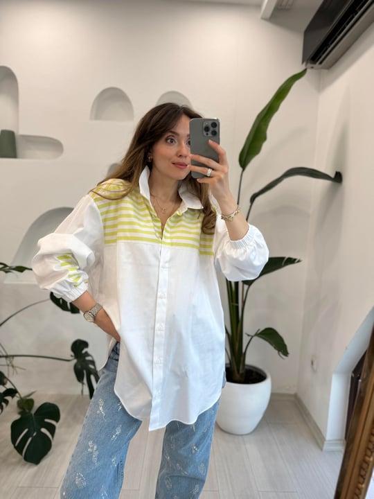 SARI 3006 GÖMLEK 