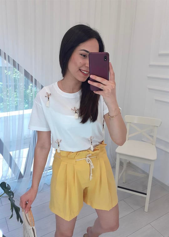 SARI 6496 ŞORT 