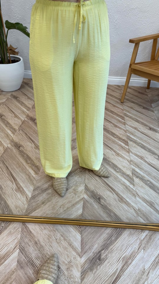 SARI 7257 BİYELİ PANTOLON