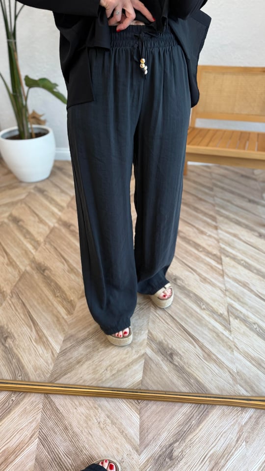 SİYAH 0253 TENSEL PANTOLON 