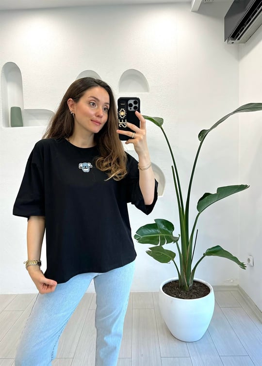SİYAH 0293 KOALA BASKILI TSHİRT 