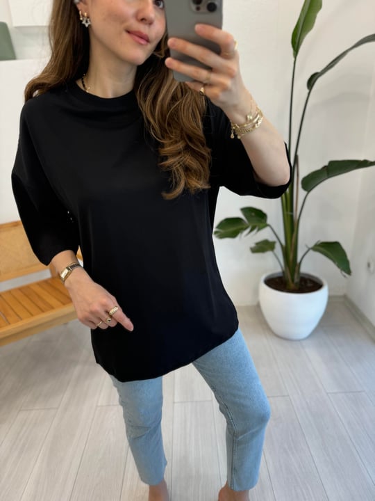 SİYAH 0303 BASİC TİŞÖRT