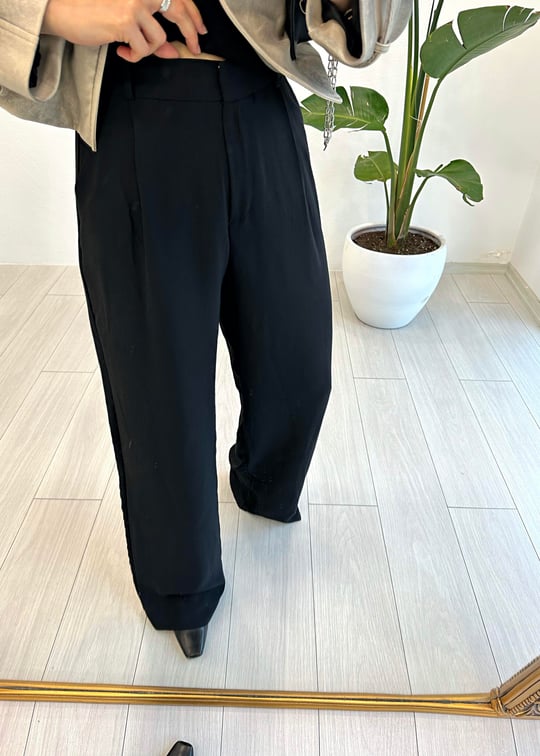 SİYAH 0827 BOL PAÇA PANTOLON