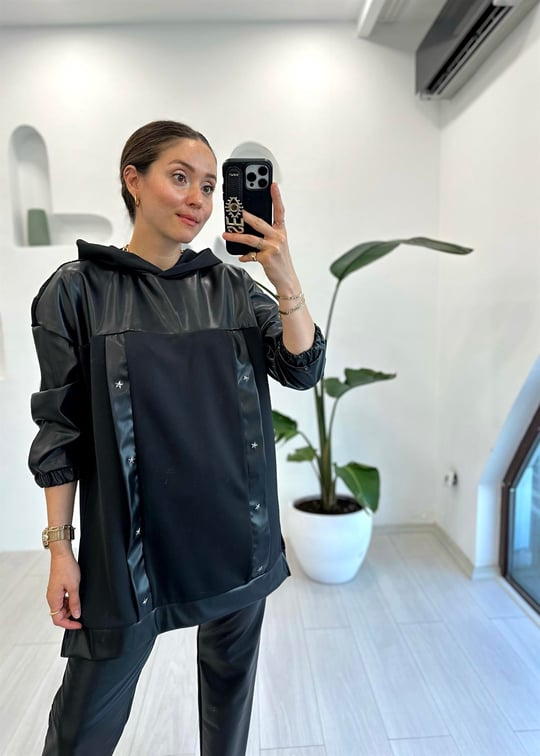 SİYAH 10365 SWEAT 