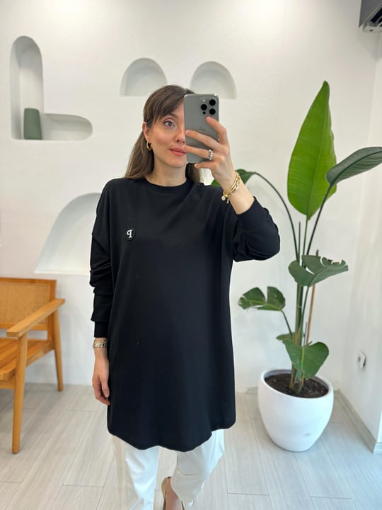 SİYAH 10379 SWEAT
