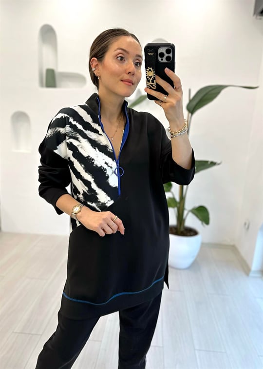 SİYAH 10390 SCUBA SWEAT