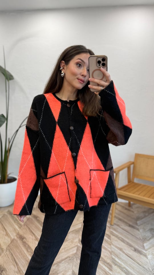SİYAH 1114 BAKLAVA DESEN HIRKA 