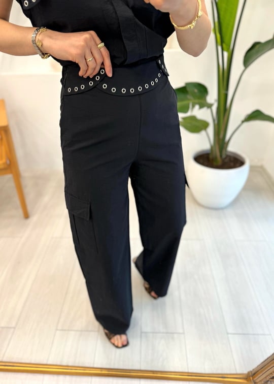 SİYAH 16009 KARGO PANTOLON