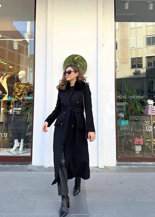 SİYAH 4103 LADY KÜRKLÜ KAŞE