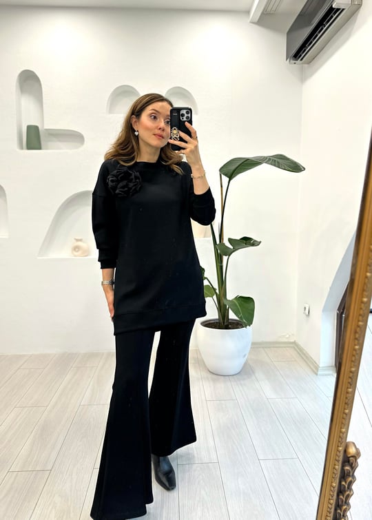 SİYAH 4177 ROSE TAKIM