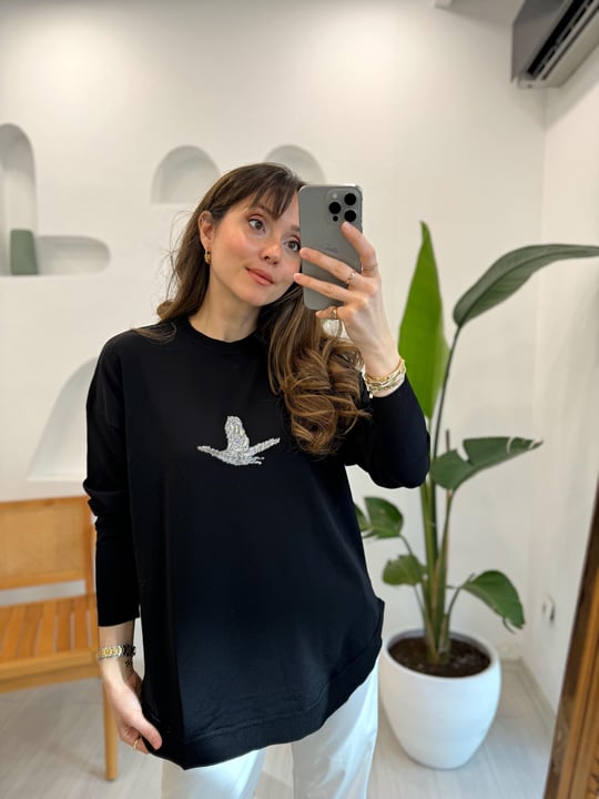 SİYAH 4284 BLUZ