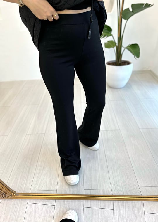 SİYAH 4320 İSPANYOL PAÇA PANTOLON