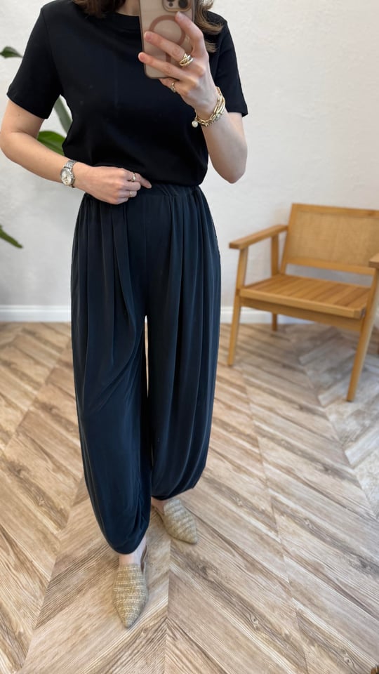 SİYAH 4430 ŞALVAR MODEL PANTOLON 