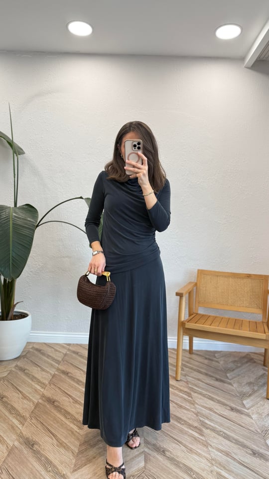 SİYAH 6023 ELBİSE