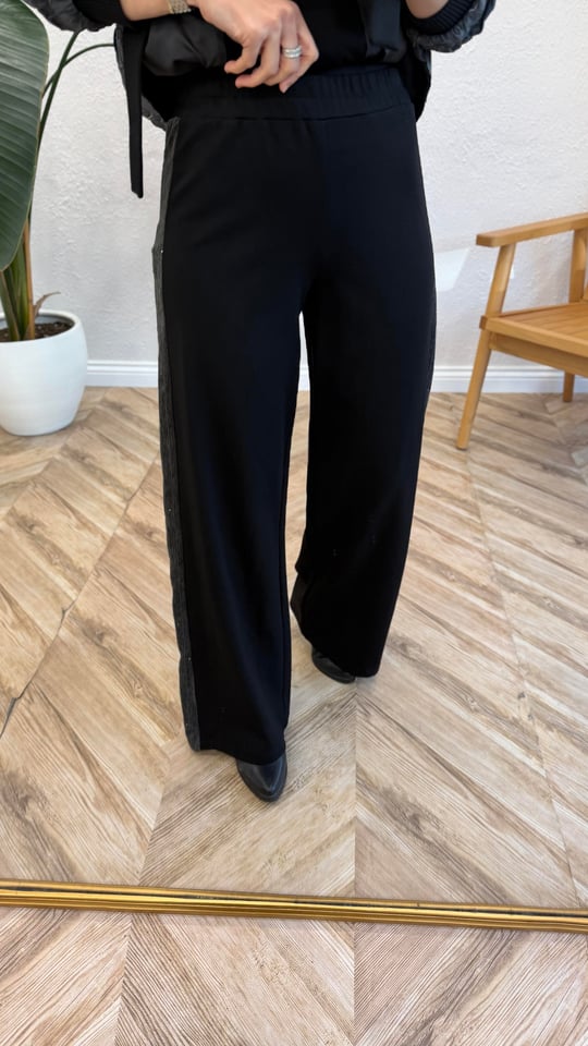 SİYAH 6315 GARNİLİ PANTOLON