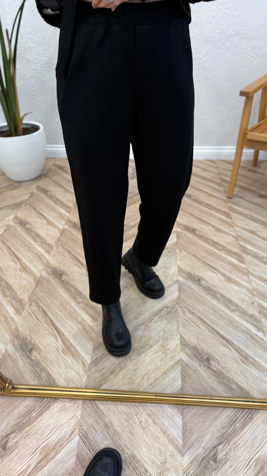 SİYAH 6317 HAVUÇ PAÇA PANTOLON