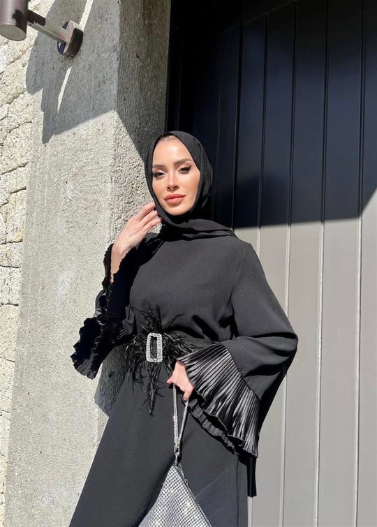SİYAH 8009 VİVA ELBİSE 