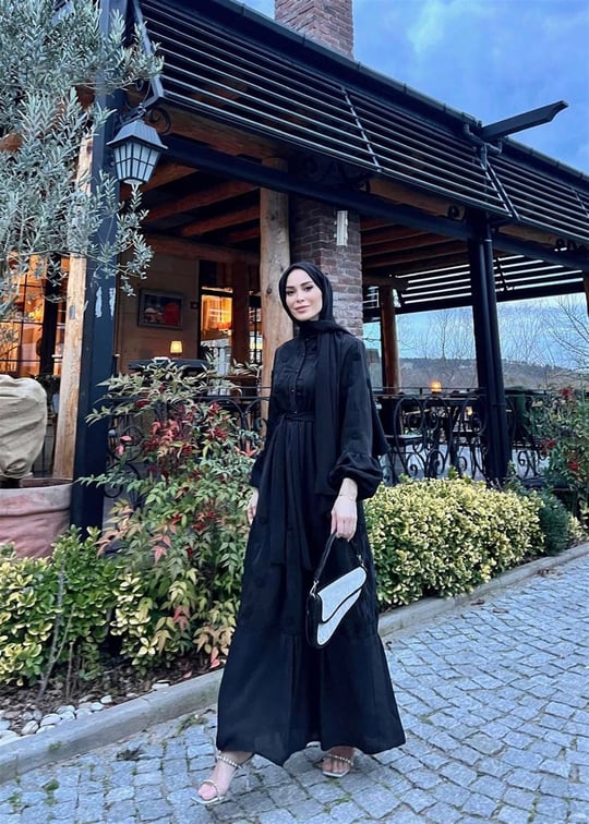 SİYAH 8049 ELBİSE