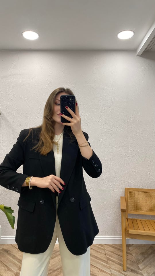 SİYAH 8814 BLAZER CEKET 