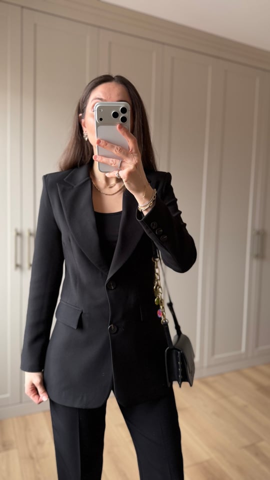SİYAH 9452 BLAZER CEKET 
