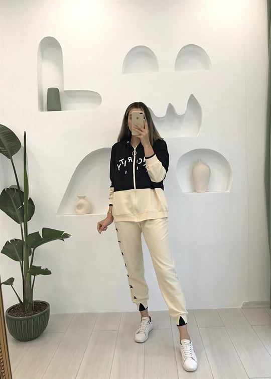 SİYAH-BEJ TAKIM 