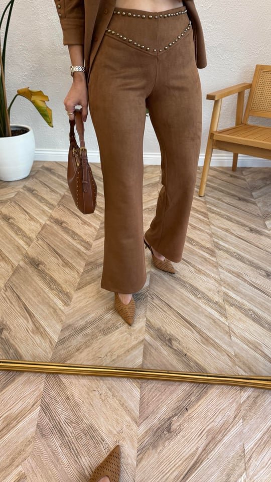 TABA 7554 SÜET PANTOLON