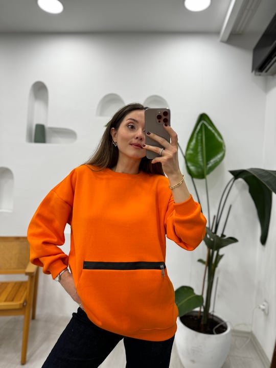 TURUNCU 1101 SWEATSHİRT 