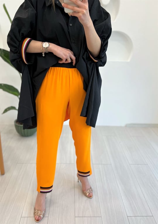  MANGO PAÇASI LASTİK DTY BAMBU PANTOLON