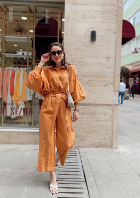  MANGO TUNİĞİ KISA ÖNDEN ÇITÇITLI BELİ LASTİKLİ KUS GÖZ 