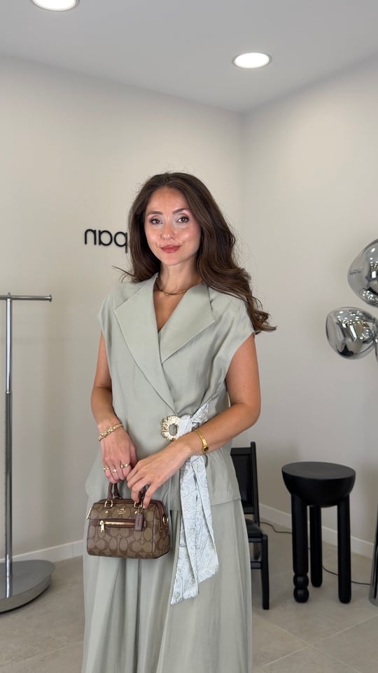 AÇIK HAKİ  7328 FULAR DETAY TAKIM 