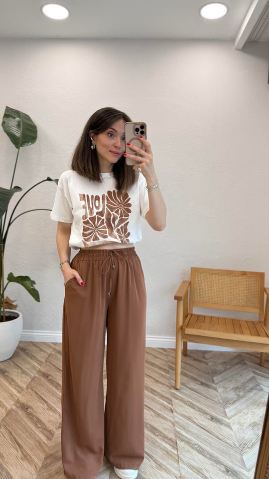 AÇIK KAHVE 0858 BOL PAÇA PANTOLON