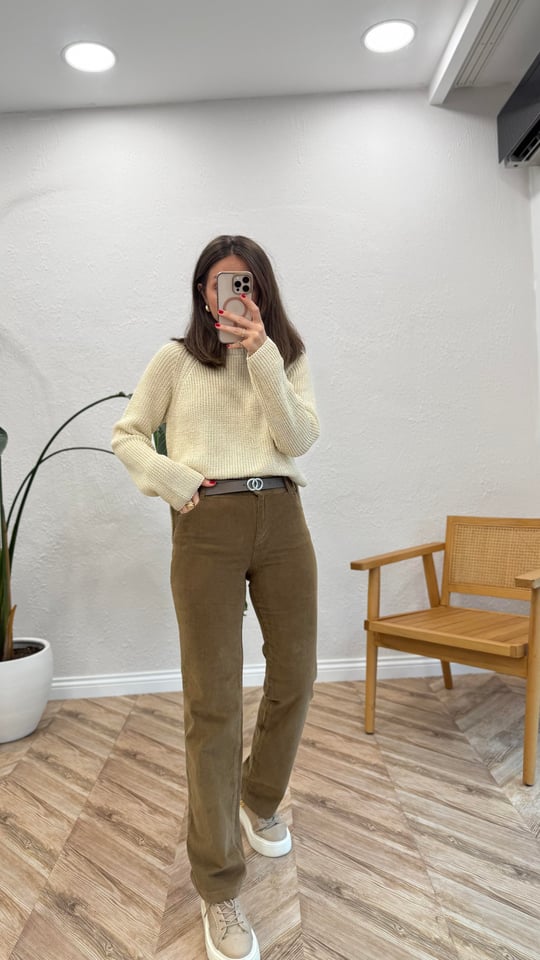 AÇIK KAHVE 4956 KADİFE PANTOLON 